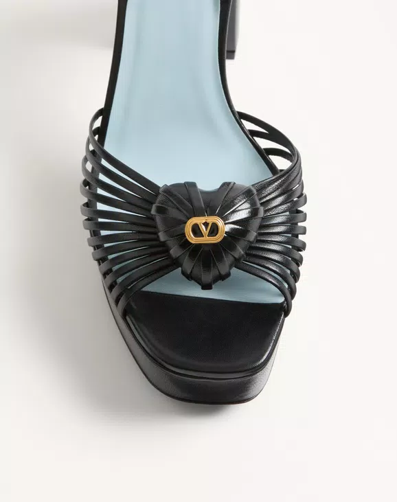 Valentino Sandal Royal Platform Sandal In Kidskin 115Mm - Image 3